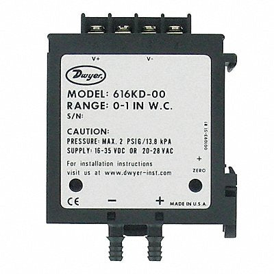DWYER 616KD00 Differential Transmitter 0 to 1 in wc