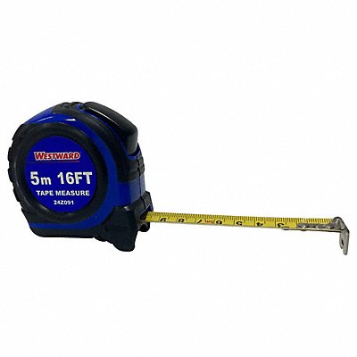 WESTWARD 24Z091 Tape Measure 3/4Inx16 ft Steel
