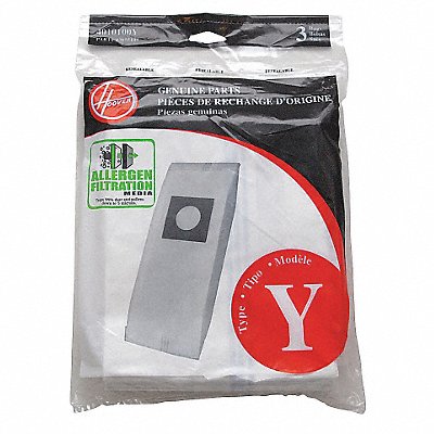 HOOVER 4010100Y Vacuum Bag For Upright Vacuum PK3