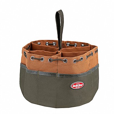 BUCKET BOSS 25001 Bucket Bag Canvas Tapered Wall Brown