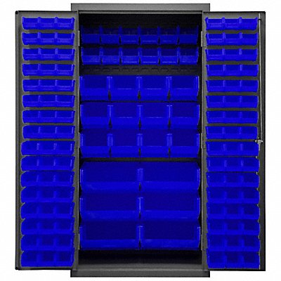 DURHAM MFG 2501BDLP1265295 K4899 Bin Cabinet 72 x36 x24 Grey 126BlueBns