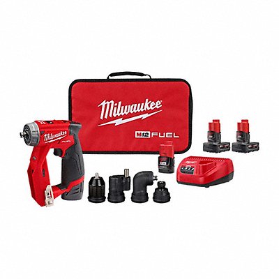 MILWAUKEE 25052248112412 M12 FUEL Drill/Driver Kit+M12 Battery2PK