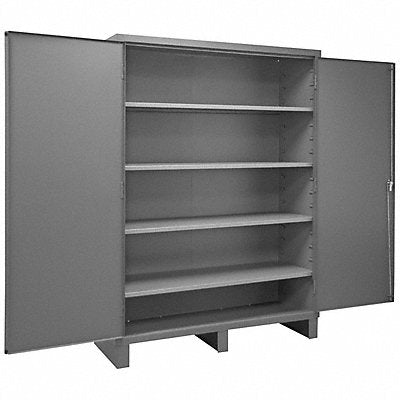DURHAM MFG 25064S95 Storage Cabinet 84 x60 x24 Grey 4Shlv