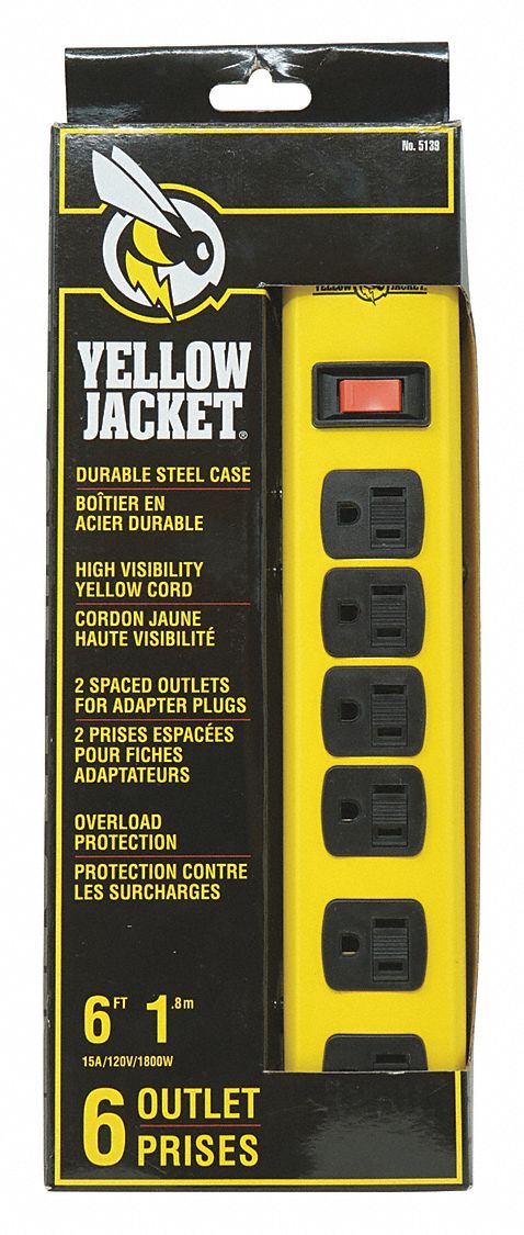 WOODS 5139N Workshop Power Strip 6 ft.