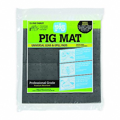 PIG 25101 Absorbent Mat Tablet PK 15