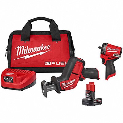 MILWAUKEE TOOL  EQUIPMENT 2520-21XC, 2562-20 M12 FUEL HACKZALL Kit + M12 FUEL 3/8 SIW