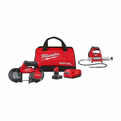 MILWAUKEE 252921XC244620 M12 FUEL Band Saw Kit + M12 Grease Gun