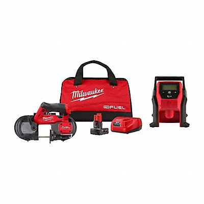MILWAUKEE 252921XC247520 M12 FUEL Band Saw Kit + M12 Inflator