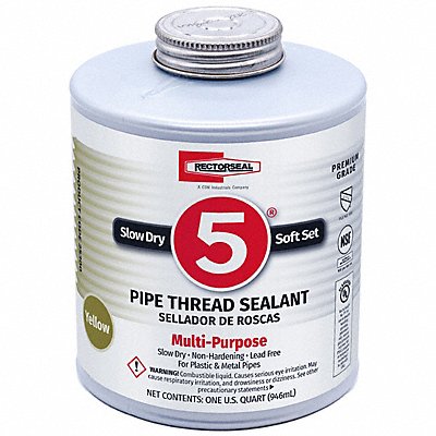 RECTORSEAL 25300 Pipe Thread Sealant 31.9881 fl oz Yellow
