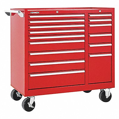 KENNEDY 315XR Rolling Tool Cabinet Steel 39in H Red