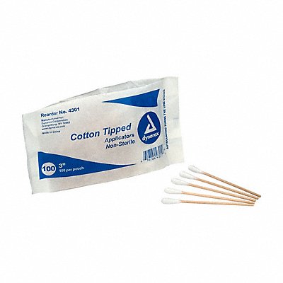 FIRST AID ONLY 25400 Cotton Tip Swab 3 PK100