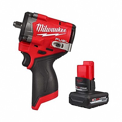 MILWAUKEE 25622048112450 M12 FUEL Stubby 3/8 IW+HO XC5.0 Battery