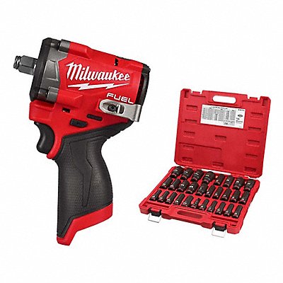 MILWAUKEE 25632049667016 M12 Impact Wrench + 29PC Socket Set