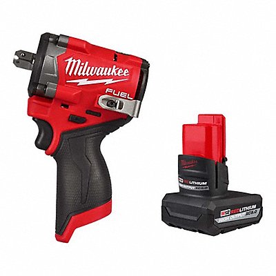 MILWAUKEE 2563P2048112450 M12 FUEL Stubby 1/2 IW+HO XC5.0 Battery