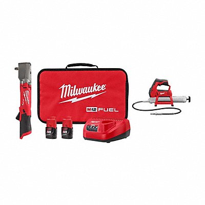 MILWAUKEE 256422244620 M12 FUEL Impact Wrench + M12 Grease Gun