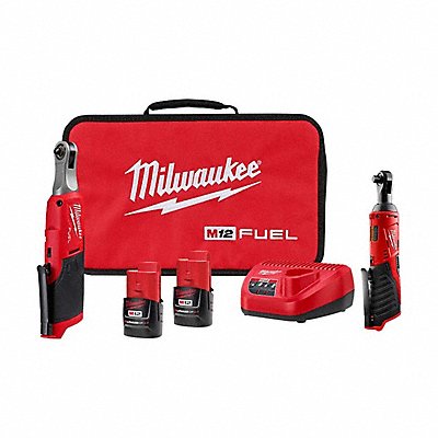 MILWAUKEE 256622245720 M12 FUEL 1/4 Ratchet Kit + M12 Ratchet