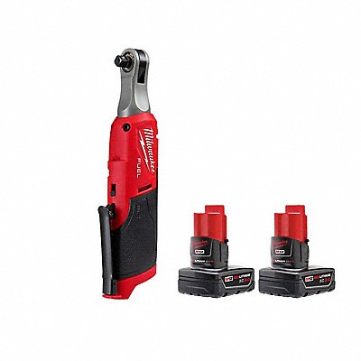 MILWAUKEE 25672048112412 M12 FUEL 3/8 Ratchet + M12 Battery 2PK