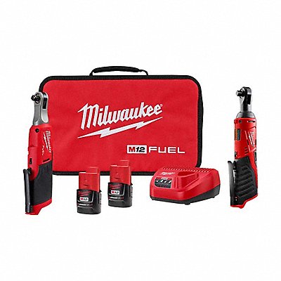 MILWAUKEE 256722245720 M12 FUEL 3/8 Ratchet Kit + M12 Ratchet