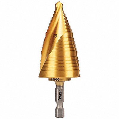 KLEIN TOOLS 25960 Step Drill Bit 7/8 to 1-3/8  VACO