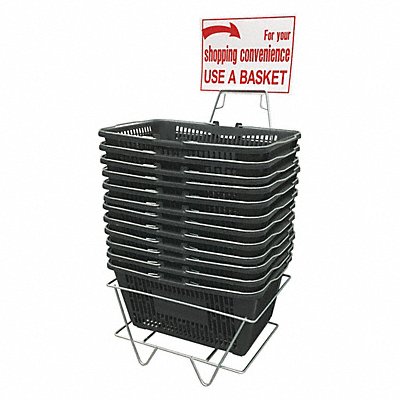 R.W. ROGERS COMPANY INC H2112015 Hand Basket Set Regular Grey Plastic