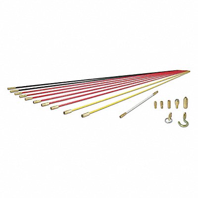 KLEIN TOOLS SRS56980 Fish Rod Set Deluxe 33 ft 19 pcs.