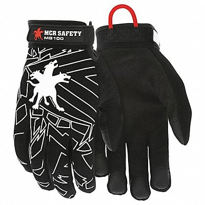 MCR SAFETY MB100M Mechanics Glove M Black/Black Pr