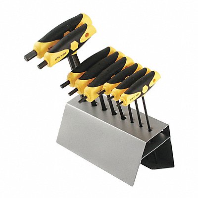 WIHA 33499 8 Pc Soft Grip Set In Stand In Metal St