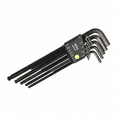 WIHA 36991 13 Pc Inch Ballpoint Long Hex L-Key Set