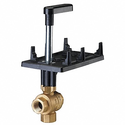 SIEMENS 59910353S HVAC Ball Valve Three-Way Brass 1/2 in