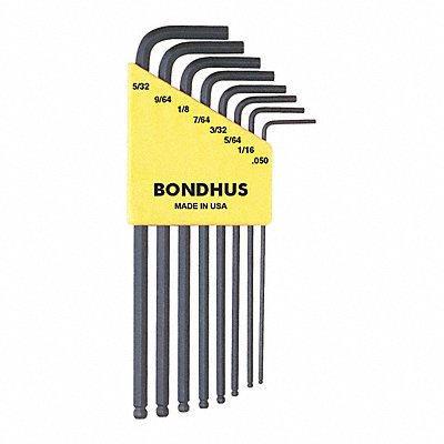 BONDHUS 10932 Set 8 Ball End L-Wrenches