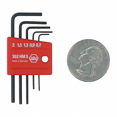 WIHA 35392 Wiha Mini L-Key Short Arm 5 Pc Min Orde