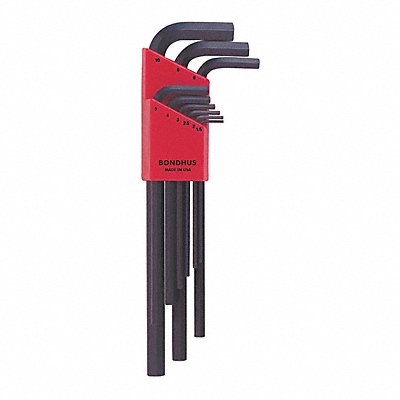 BONDHUS 12199 Hex Key Set L 3 in to 6 23/32 in
