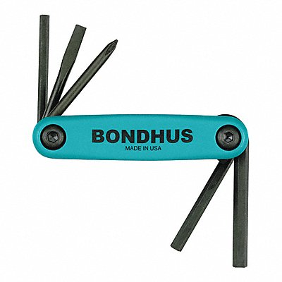BONDHUS 12540 Set 5 Utility Gorillagrip Fold-Up Tools