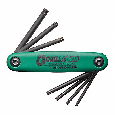 BONDHUS 12636 Set 7 Tip Gorillagrip Fold-Up Tools