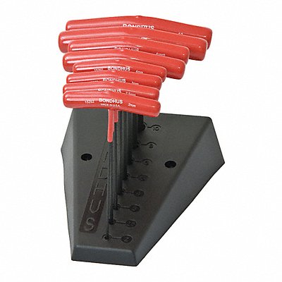 BONDHUS 15289 Set 8 Hex T-Handles 6 Length