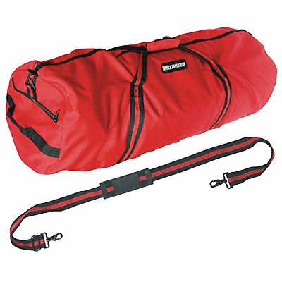 WESTWARD 25F575 Duffel Bag 36x15x15In 600D Polyester Red