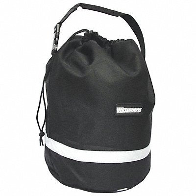 WESTWARD 25F579 Unlined Bag Drawstring 10x10x14In Black