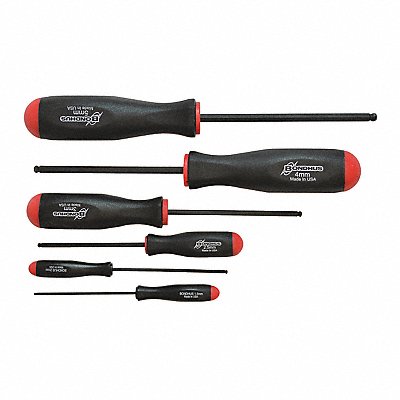 BONDHUS 74686 Set 6 Prohold Ball End Screwdrivers