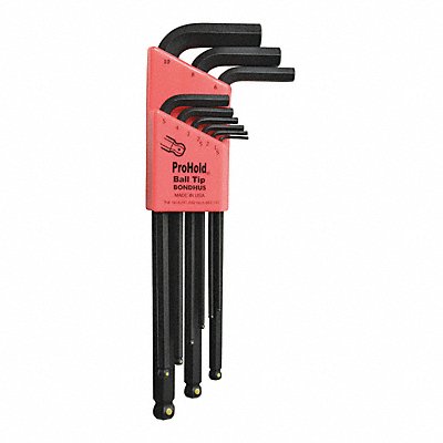 BONDHUS 74999 Set 9 Prohold Ball End L-Wrenches