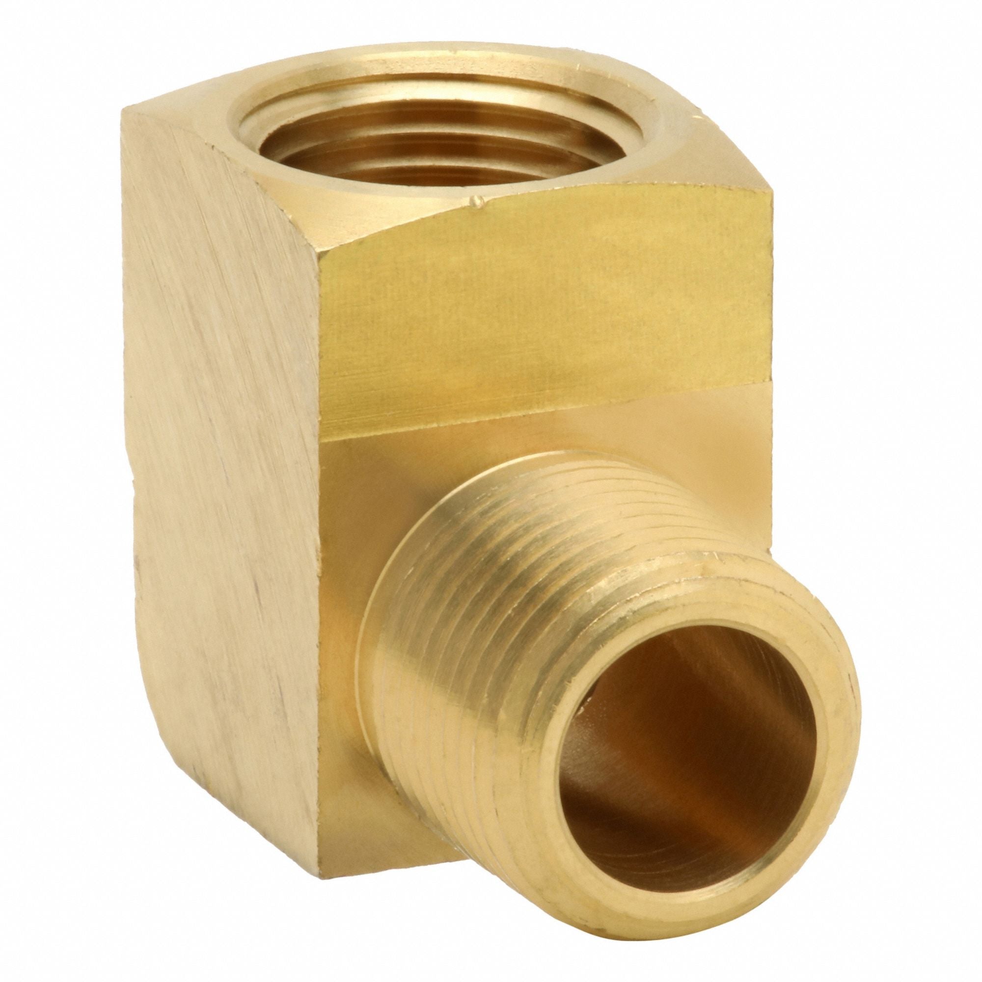 MI-T-M 230034 Brass Street Elbow 3/8M x 3/8F 90