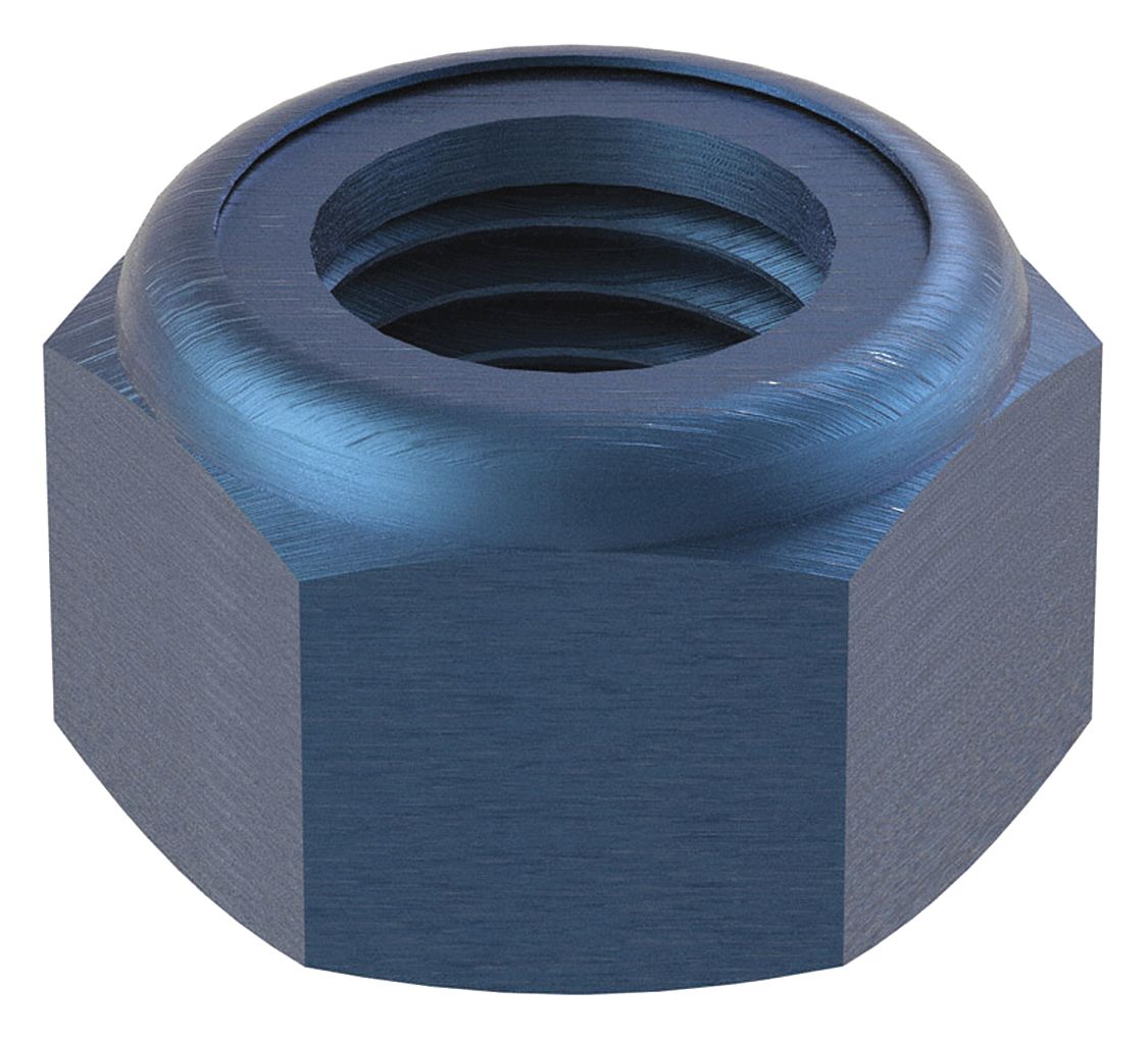 METRIC BLUE UST202391 Locknut M16-2.00 Pla Steel 24x16mm 50PK