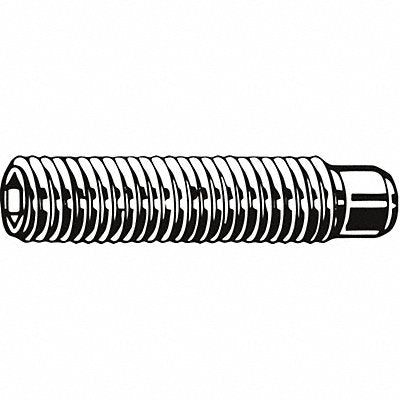 GRAINGER U078450130031 Socket Set Screw Grubscrew Oval Point #6-32 5/16 L PK100