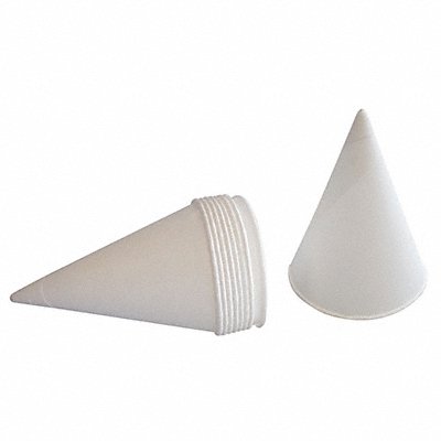 GRAINGER 25K814 Disp. Cone Cup 4-1/4 oz White PK200