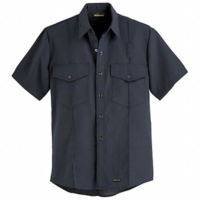 WORKRITE FSF6BK5200 FR Short Sleeve Shirt Black 52 in Snaps