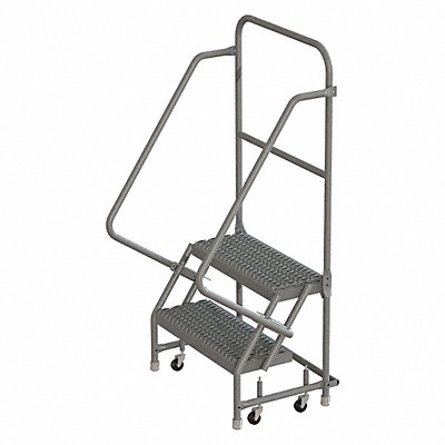 TRI-ARC KDSR102242 Rolling Ladder 2 Step Steel Serrated