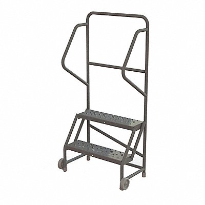 TRI-ARC KDTF102246 Tilt and Roll Ladder 2 Step Perforated