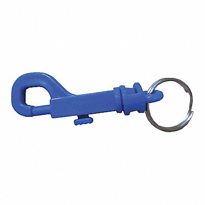 GRAINGER 25PA15 Plastic Key Clip 2-5/8 In Blue