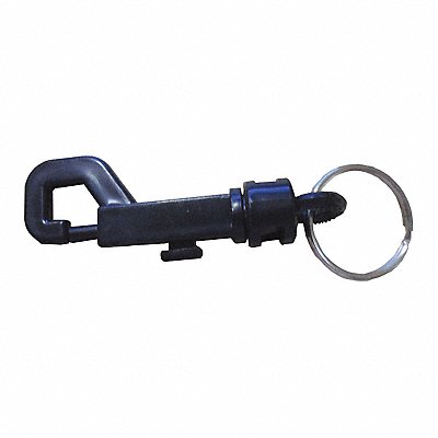 GRAINGER 25PA18 Plastic Key Clip 2-5/8 In Black