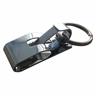 GRAINGER 25PA32 Belt Key Holder Clip On Silver