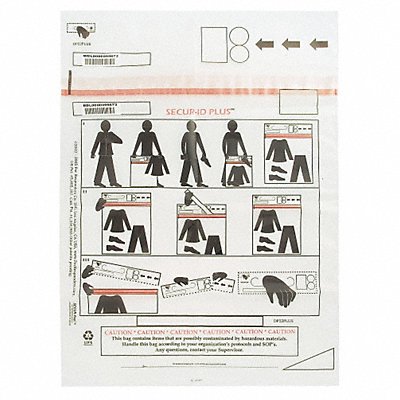 SECUR-ID DP22PLUS Decon Property Bag 22 x 24 In PK250